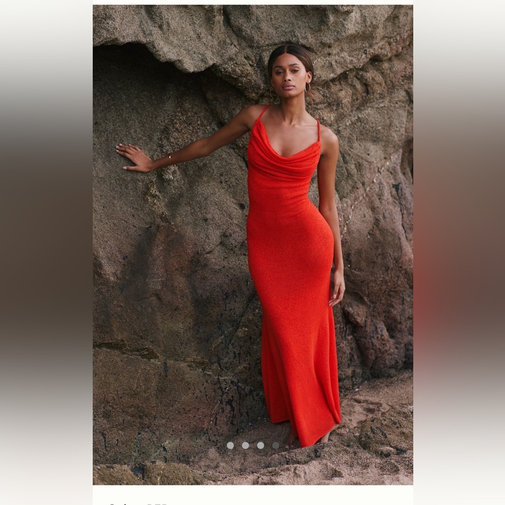 Sunday in Brooklyn Red Maxi Dress